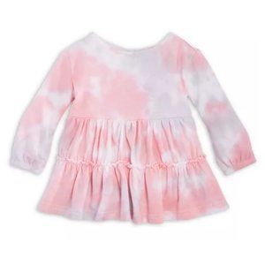 Sovereign Code Kids Girls' Long Puff Sleeve Faith Tie Dye Dress Pink Size 3T NWT